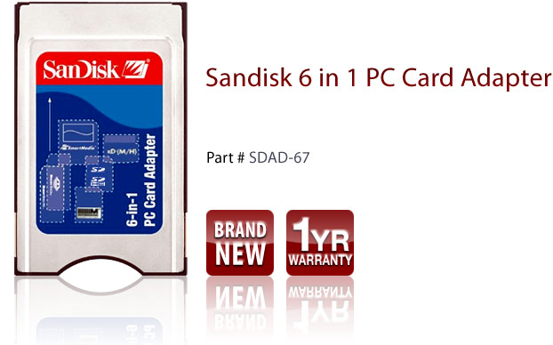 Sandisk 6 in 1 pc card adapter mercedes #4